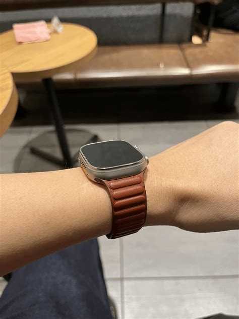 apple leather band|leather band apple watch ultra.